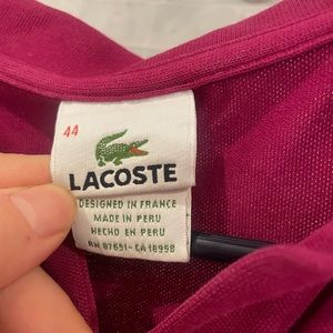 Lacoste Polo Shirt size 44
